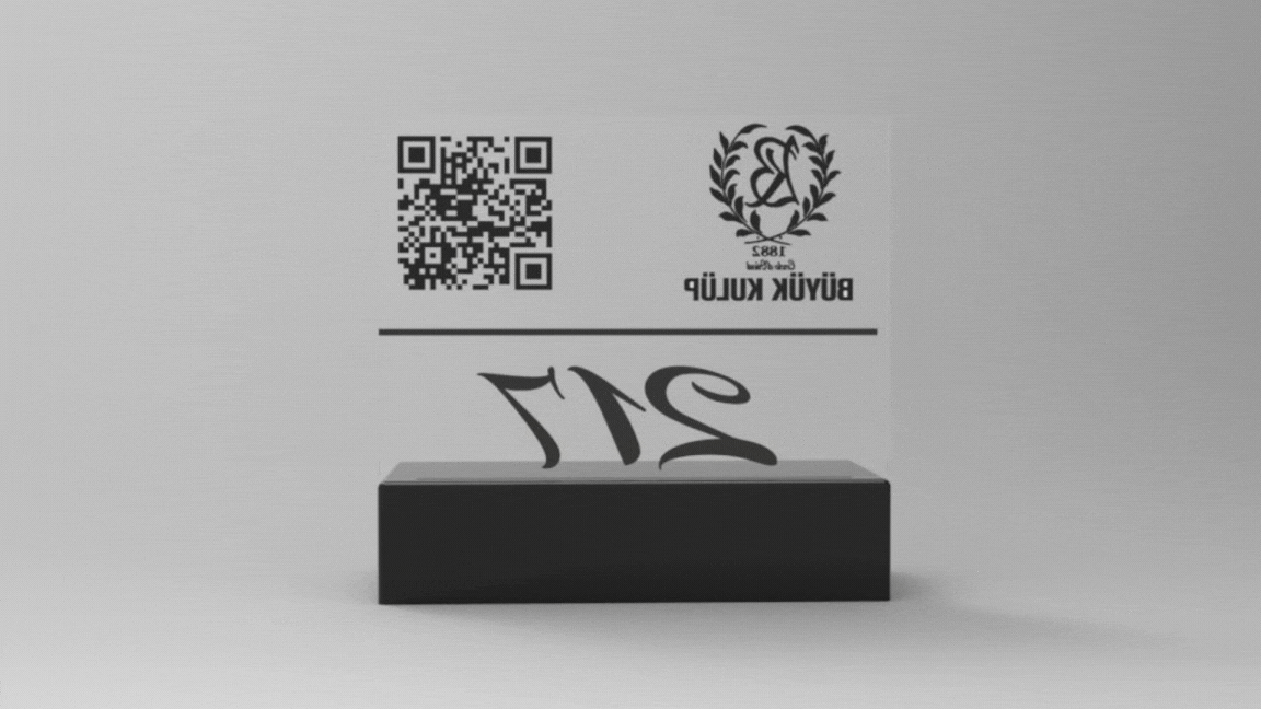 Işıklı Qrkodlu masaüstü şarj istasyonu